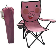 Børnecampingstol gris 35 x 35 x 62 cm - Sunlife